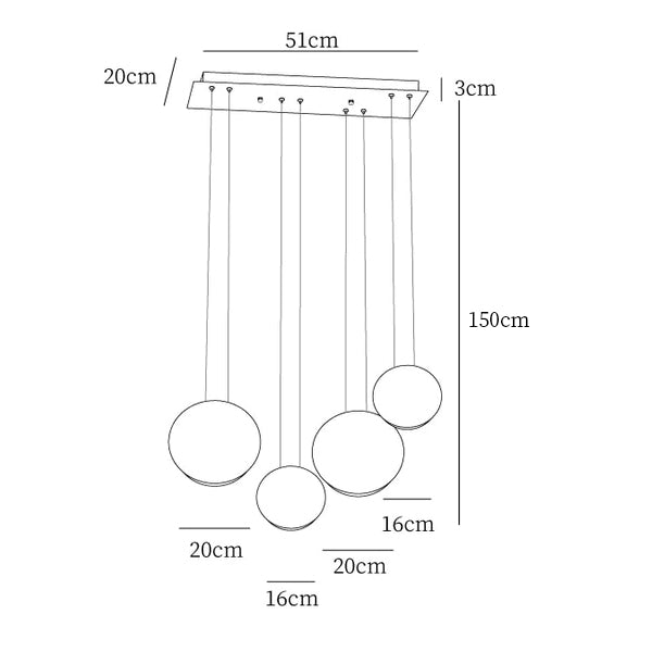 Cosmos Combination Pendant Light