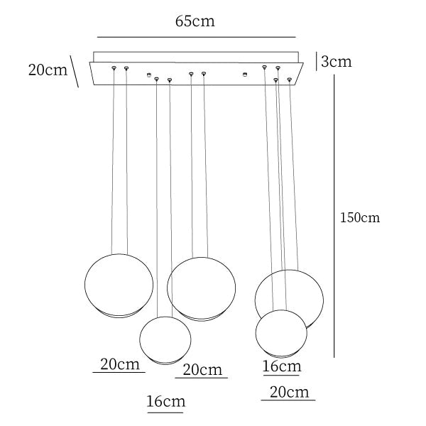 Cosmos Combination Pendant Light