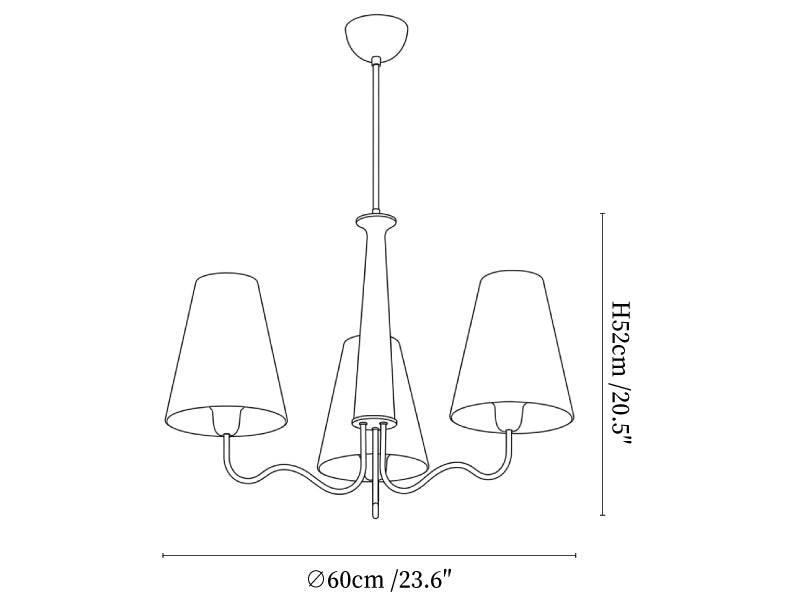 Cotton Linen Chandelier