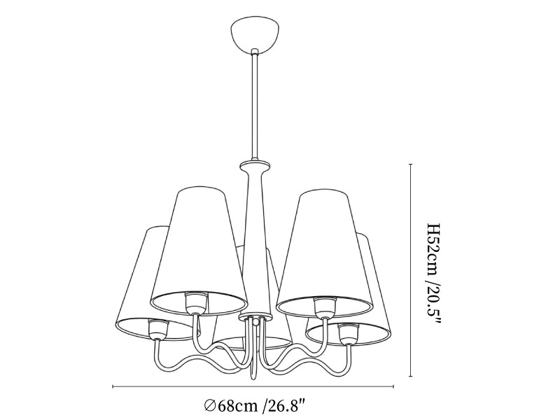 Cotton Linen Chandelier
