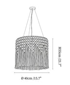Cotton Tassel Pendant Lamp