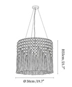 Cotton Tassel Pendant Lamp