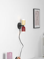 Couleur Double Plug In Wall Lamp
