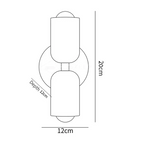 Couleur Double Plug In Wall Lamp