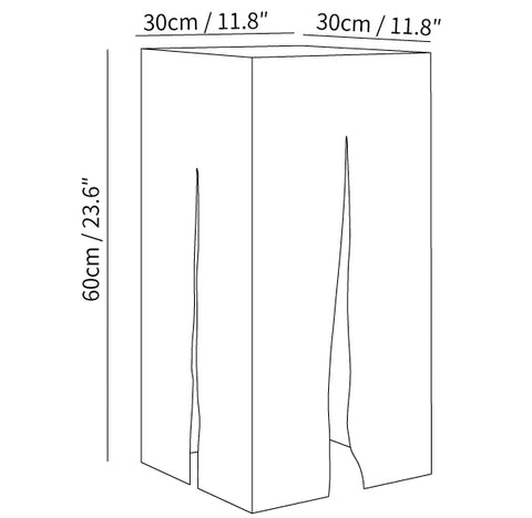 Crack Cube Outdoor Light