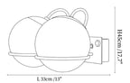 Cradled Globe Wall Sconce