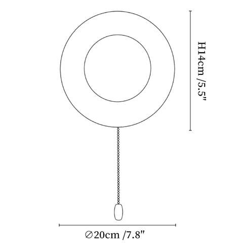 Crater Backlit Wall Sconce