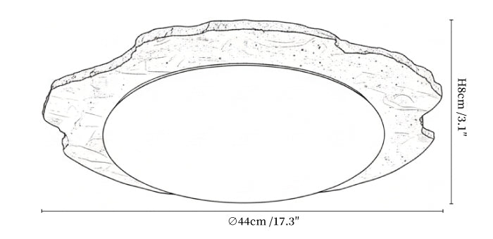 Crater Halo Ceiling Light