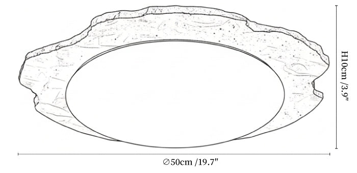 Crater Halo Ceiling Light