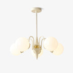 Cream Ball Chandelier