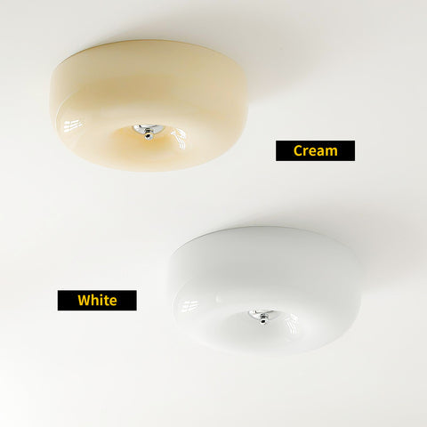Cream Pudding Ceiling Lamp