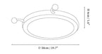 Cream Puffering Ceiling Light