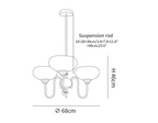 Creamy Persimmon Chandelier
