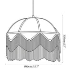 Cremisi Fringe Dome Pendant Light