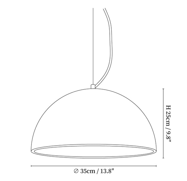 Crescent Glow Pendant Lamp