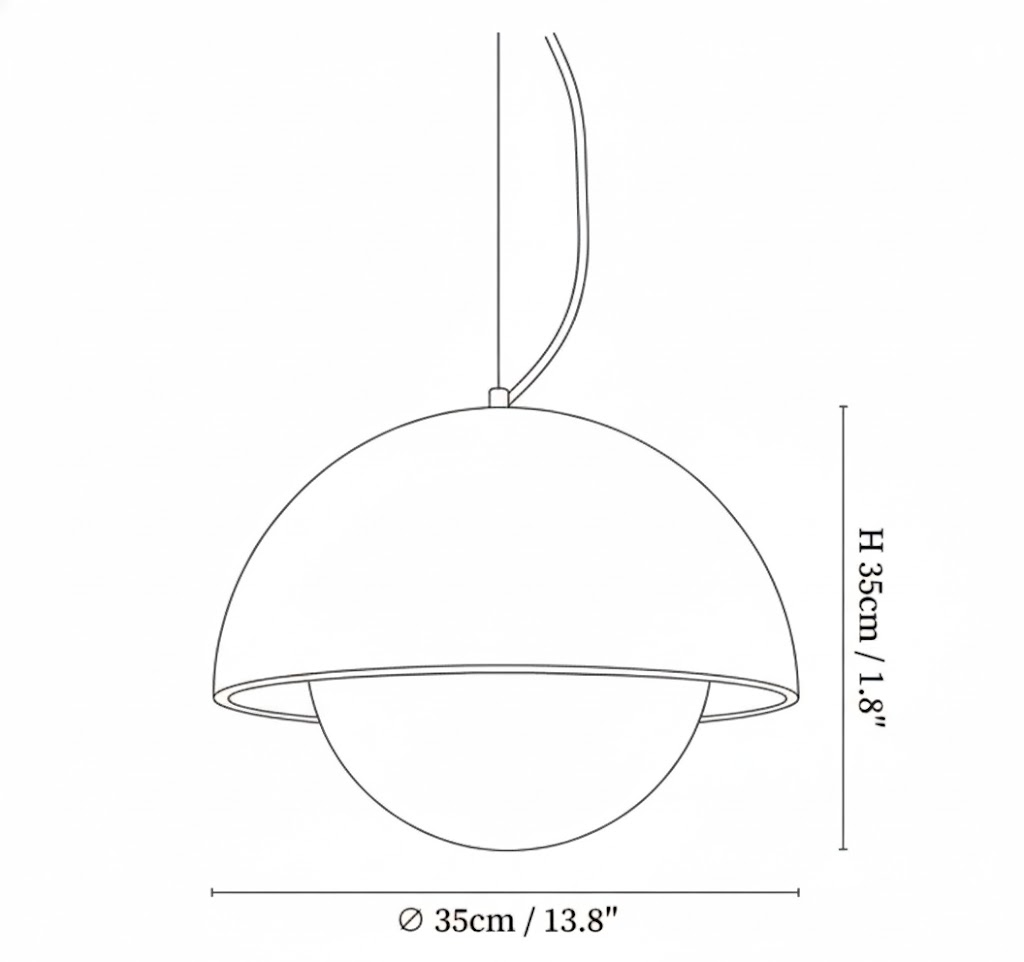 Crescent Glow Pendant Lamp