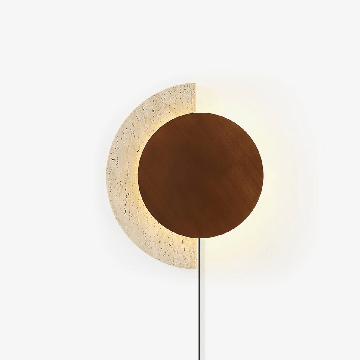 Crescent Halo Plug - in Wall Sconce