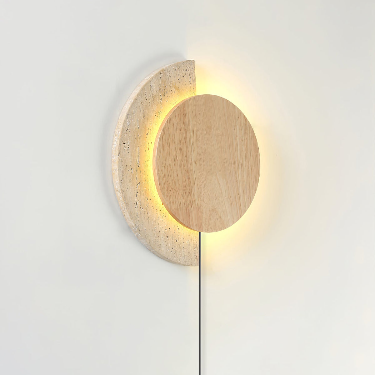 Crescent Halo Plug - in Wall Sconce