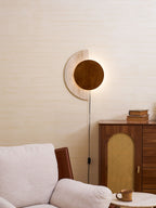 Crescent Halo Plug - in Wall Sconce