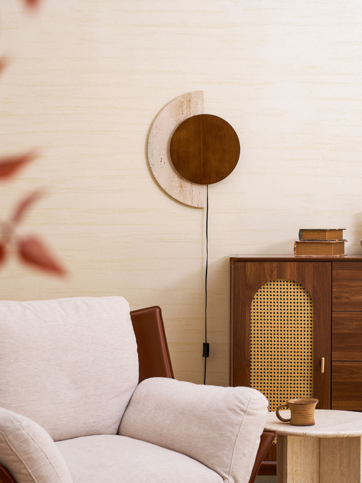 Crescent Halo Plug - in Wall Sconce