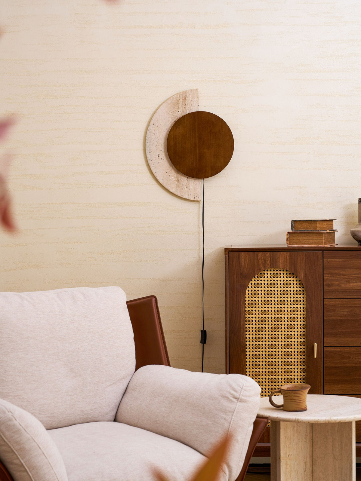 Crescent Halo Plug - in Wall Sconce