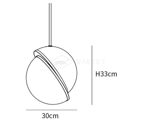 Crescent Pendant Lamp