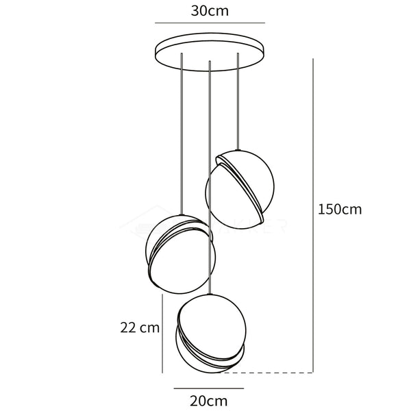 Crescent Pendant Lamp