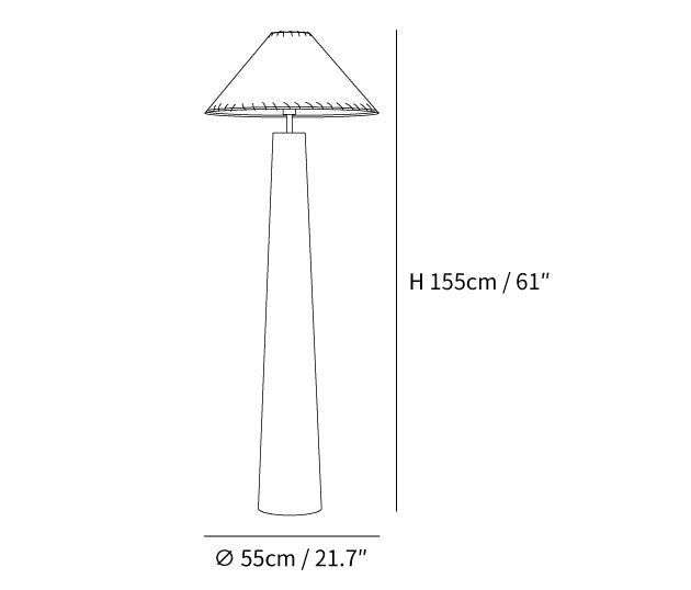 Crestview Paper Column Floor Lamp