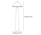 Crestview Paper Column Floor Lamp