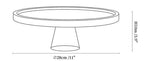 Crimson Marquina Marble Pedestal Tray