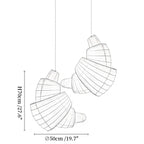 Croissant Fabric Pendant Light