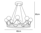 Crown Brass Chandelier