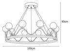 Crown Brass Chandelier