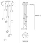Crystal Bubbles Balls Pendant Lamp