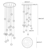 Crystal Bubbles Balls Pendant Lamp