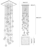 Crystal Bubbles Balls Pendant Lamp