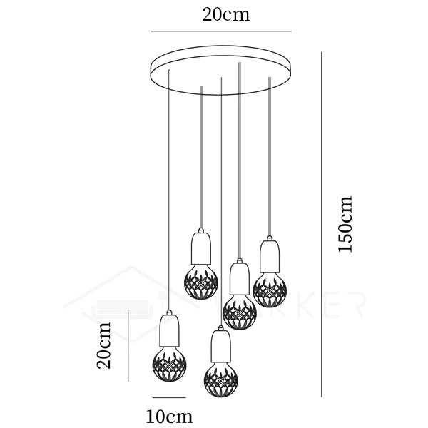 Crystal Bulb LED Pendant Lamp