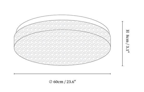 Crystal Core Ceiling Lamp