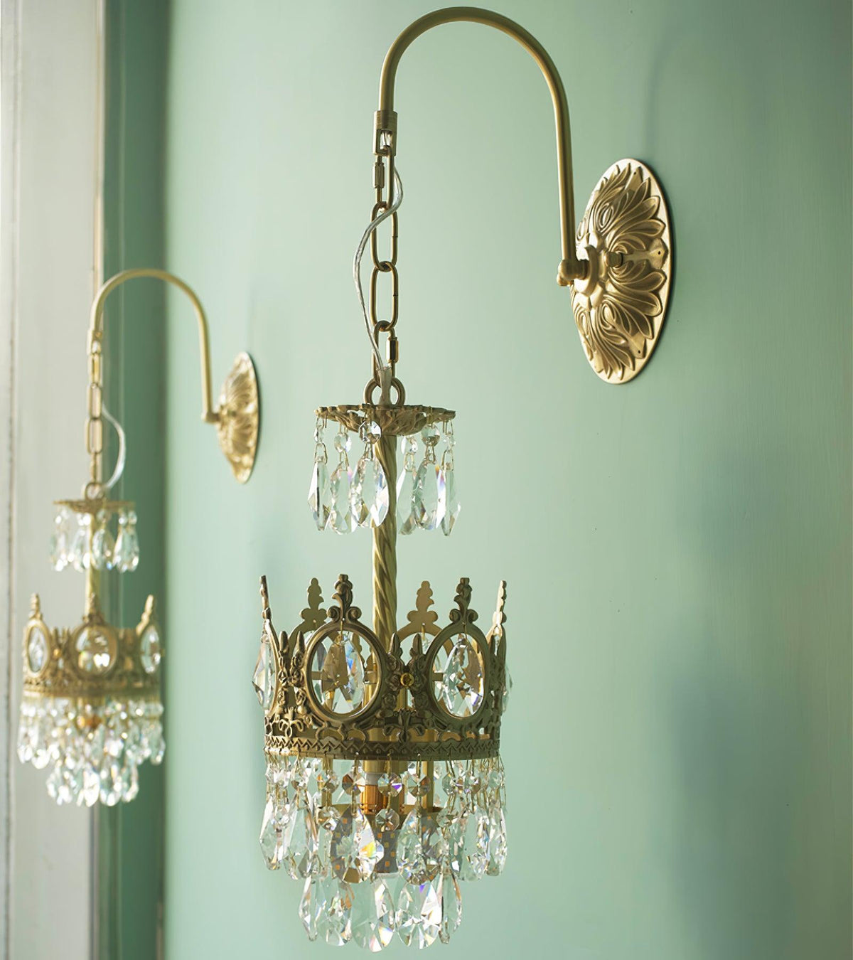 Crystal Crown Sconce