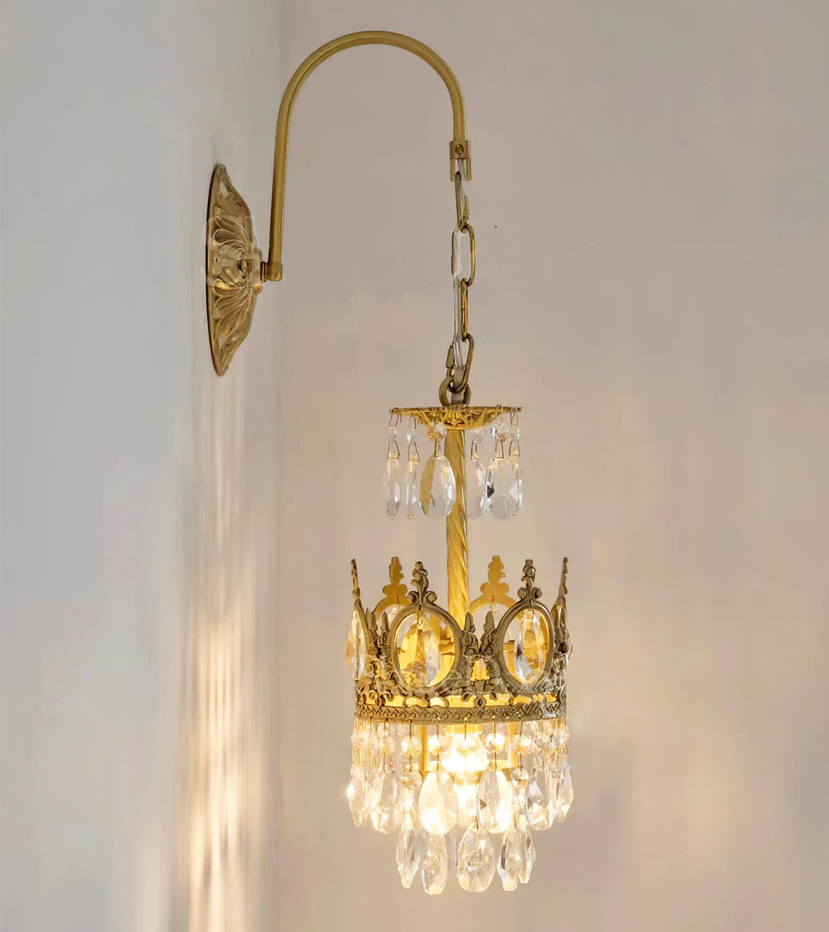 Crystal Crown Sconce