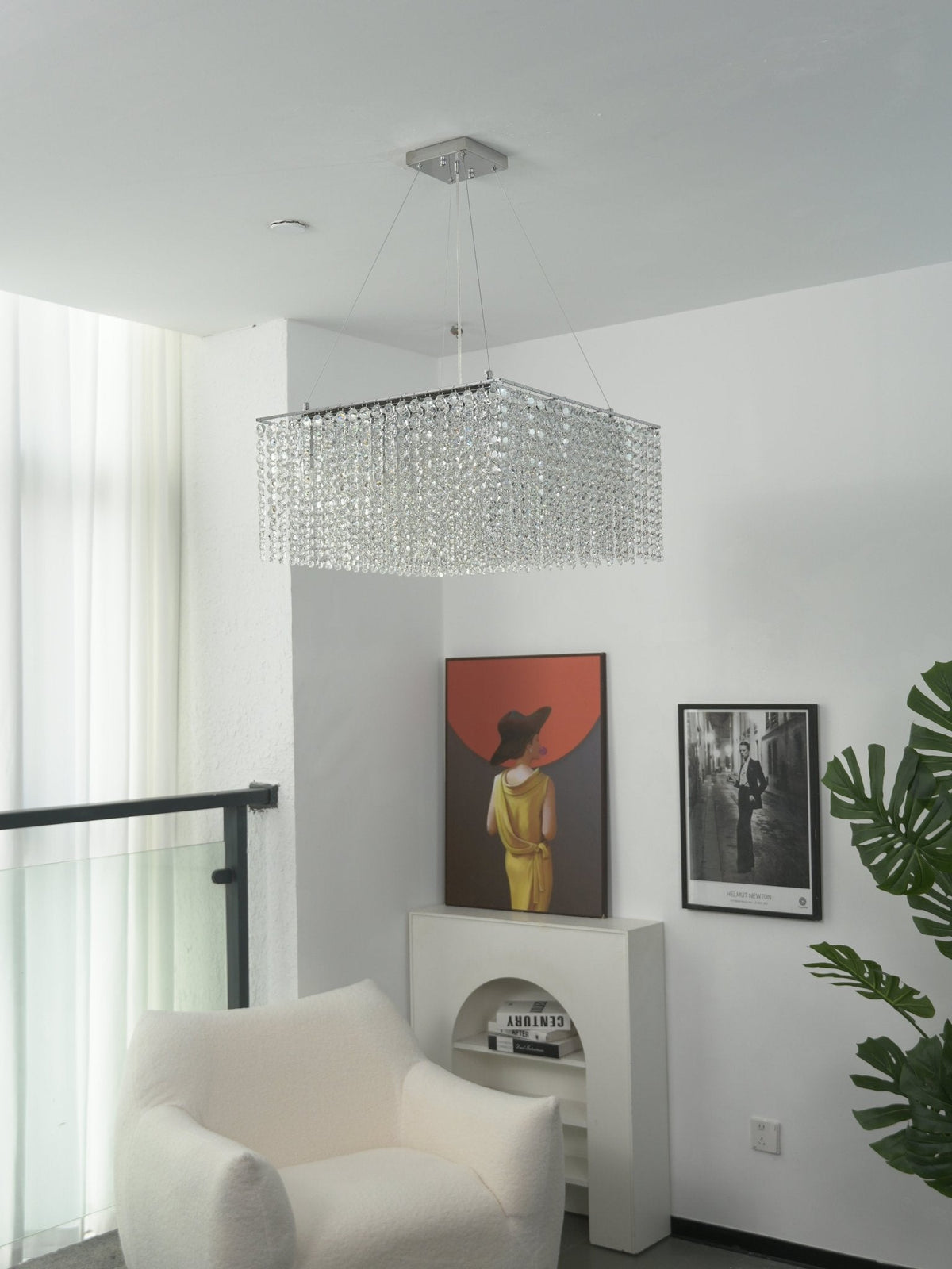 Crystal Frame Chandelier