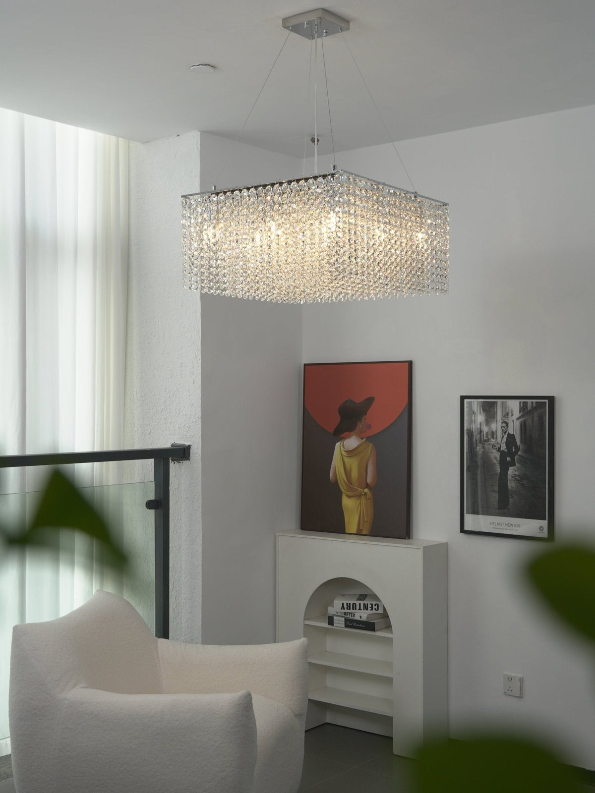 Crystal Frame Chandelier
