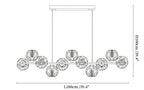 Crystal Glass Ball Chandelier