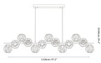 Crystal Glass Ball Chandelier