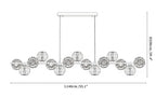 Crystal Glass Ball Chandelier