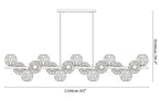 Crystal Glass Ball Chandelier