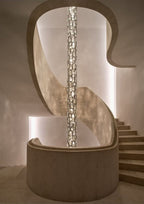 Crystal Mosaic Column Pendant Lamp