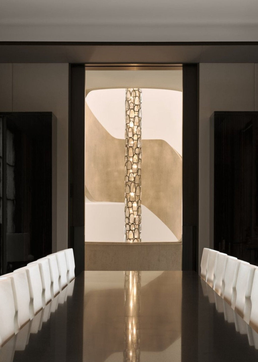 Crystal Mosaic Column Pendant Lamp