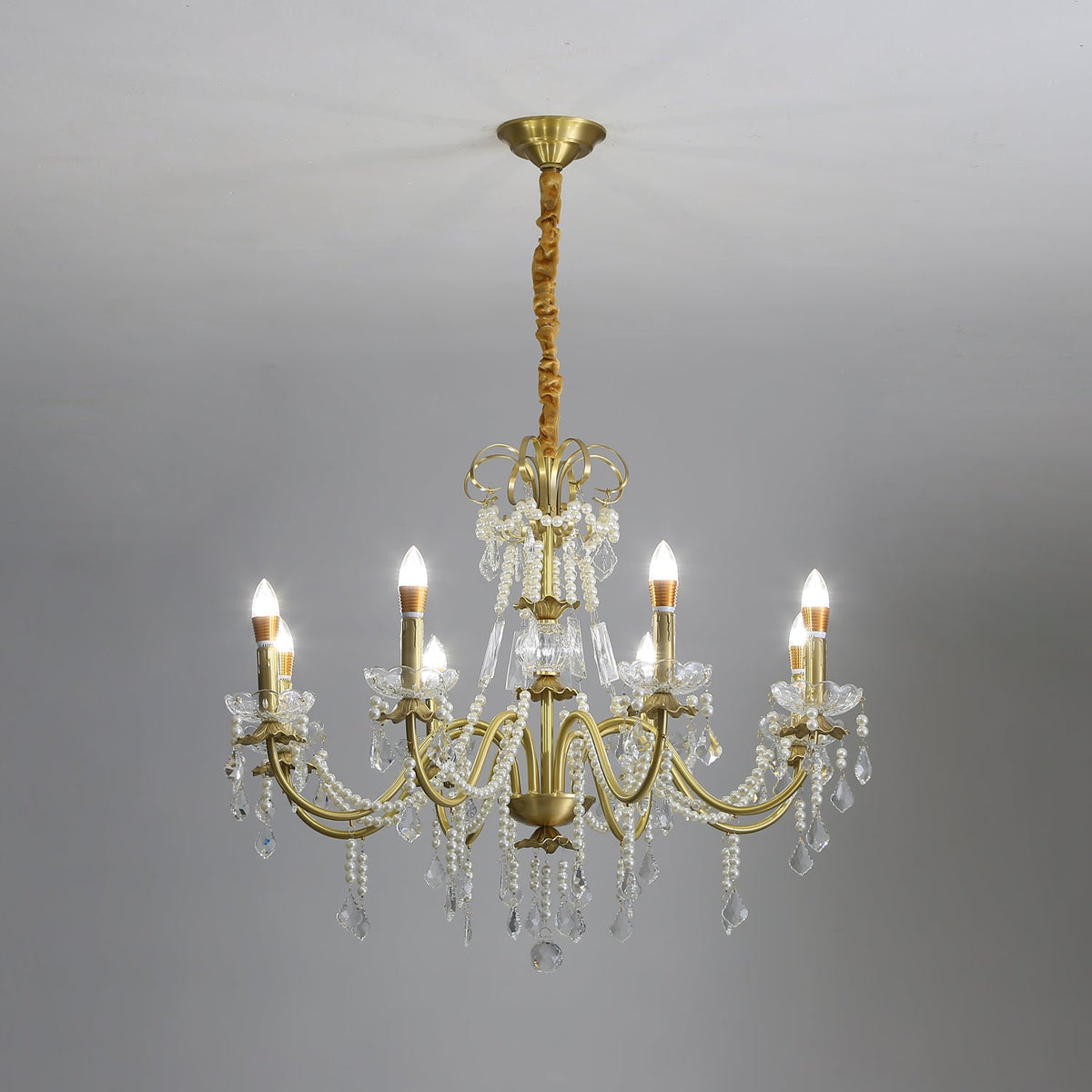 Crystal Pearl Chandelier