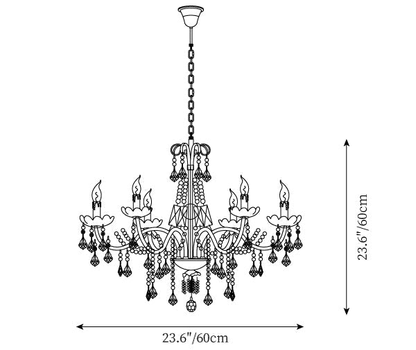 Crystal Pearl Chandelier